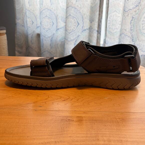 Clark’s Collection Performance Sandals Men’s 13 Brown Adjustable Wesley Bay NWT main image 7